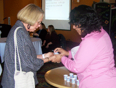 resident receives medicine