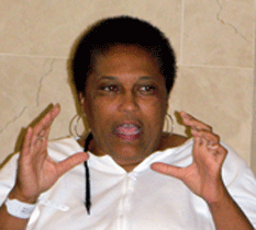 discussing the drama